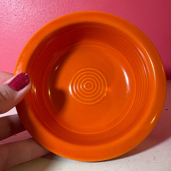 Vintage * EUC Fiesta Atomic Red Small Dessert Fruit Bowl Retro Collectible Dish - Picture 4 of 8